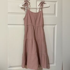 Charming Mauve Kids Casual Dress